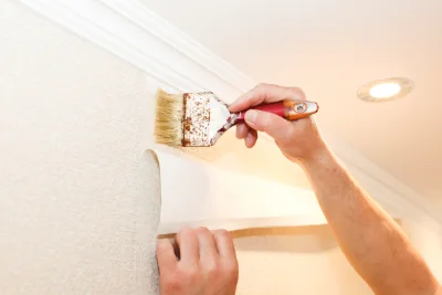 Pose de papier peint à Algolsheim — revêtements muraux et toiles de verre